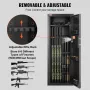 6-8 Rifler Gun Safe Rifle Safe med lås og digital tastatur