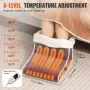 Electric Foot Warmer, Double-Sided Heating Pad for Foot, 6-Level Heating Slippers Feet Warmer with Timer & Auto Shut-Off, Ultra-