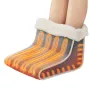 Electric Foot Warmer, Double-Sided Heating Pad for Foot, 6-Level Heating Slippers Feet Warmer with Timer & Auto Shut-Off, Ultra-