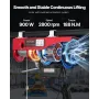 Electric Hoist Crane Winch 598.7 kg 9997.4 cm Wireless & 426.7 cm Wired Remote