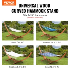 Wooden Hammock Stand 475 lbs Capacity Hammock Frame Fits 9-13 ft Hammocks