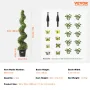2-pak 1,5 m kunstig buksbom topiary træ kunstig plante