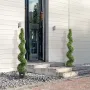 2-pak 1,5 m kunstig buksbom topiary træ kunstig plante