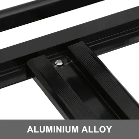 Universal 64x40 tommer tagkurv, aluminiumstakstativ, kurv tagmonteret laststativ med barer XL-B til biltop bagage