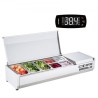 Bordplade kølet salat pizza prep station 150 W rustfrit vagt CE
