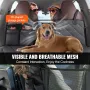 Back Seat Extender for Dogs,Dog Hammock for Car Back seat,Waterproof Hard Bottom Dog Car Seat Cover for Back Seat 54"x24",Suppor