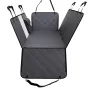 Back Seat Extender for Dogs,Dog Hammock for Car Back seat,Waterproof Hard Bottom Dog Car Seat Cover for Back Seat 54"x24",Suppor