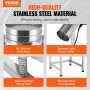 Automatic Electric Vibrating Sieve, Stainless Steel Sifter Shaker Machine with 40+100 Mesh, 25W Automatic Powder Sifter Machine 