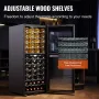 80-Bottle Wine Cooler, Dual Zone & Dual Temperature Wine Fridge, Freestanding Refrigerator with Circulating Air-cooling and Digi