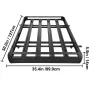 Universal 162.56 x 101.6 cm Roof Basket, Aluminum Roof Rack, Basket Roof Mounted Cargo Rack with Bars XL-B for Car Top Luggage T