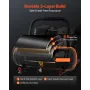Air Compressor, 1 Gallon Steel Tank, 1HP 1.5 CFM 7bar Oil Free Air Compressor & Max. 120PSI Pressure, 68dB Ultra Quiet Portable 