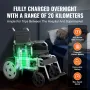 Intelligent Foldable Electric Wheelchair Motorized Power Chair 120.2 kg