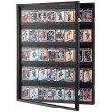 35 Graded Sports Card Display Case, 24.3x30.5x2.1 in, Baseball Card Display Frame with 98% UV Protection Clear View PC Glass,