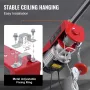 Electric Hoist, 880 lbs 230V Electric Winch with 14 ft Wired Remote Control, 40 ft Single Cable Lifting Height, Single/Double Sl