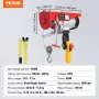 Electric Hoist Crane Winch 880 lbs med 14 ft kablet