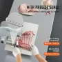 Commercial Electric Meat Bandsaw, 1800W Stainless Steel Countertop Bone Sawing Machine, Workbeach 15" x 19.1", 7.09 Inch Max Cut