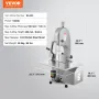 Commercial Electric Meat Bandsaw, 1800W Stainless Steel Countertop Bone Sawing Machine, Workbeach 15" x 19.1", 7.09 Inch Max Cut