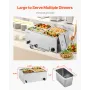 Kommerciel elektrisk mad varmere 4-pan bordplade buffet 15L