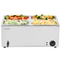 Kommerciel elektrisk mad varmere 4-pan bordplade buffet 15L