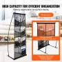 Brochure Display Stand 4-Tier 8 Pocket Mesh Litteratur Display