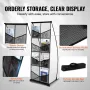 Brochure Display Stand 4-Tier 8 Pocket Mesh Litteratur Display
