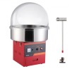 Electric Cotton Candy Machine, 1000W Candy Floss Maker, Commercial Cotton Candy Machine with Cover, Stainless Steel Bowl, Sugar