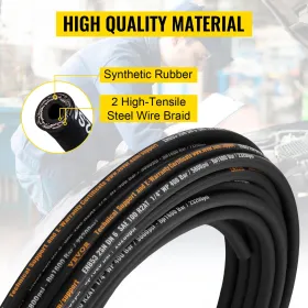 Hydraulic Hose Coiled Hydraulic Hose 100ft R2 Bulk Hydraulic Hose 5800 PSI