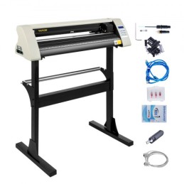 Vinylskærer 28 tommer Vinyl Cutter Machine 720mm Paper Feed Vinyl Plotter Cutter Machine med robust gulvstativ til skæring