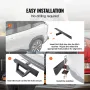 Hitch Step for 2 Inch Receiver, Strong Steel Construction with 300 LBS Load Capacity, Rear Bumper Guard Protector with Pin Lock 