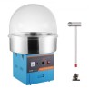 Electric Cotton Candy Machine, 1000W Candy Floss Maker, Commercial Cotton Candy Machine med dækning, rustfrit stålskål, sukker