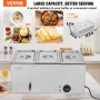 Commercial Electric Food Warmer 3-Pan Countertop Buffet 16.5L Bain Marie