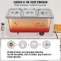 COMMERCIAL ELEKTRISK FOOD VARMER 3-PAN BOLDTOP BUFFET 16.5L
