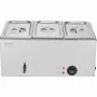 Commercial Electric Food Warmer 3-Pan Countertop Buffet 16.5L Bain Marie