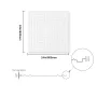 Loftsfliser 12-Pack 24 x 24 i PVC Easy Installation White Echo