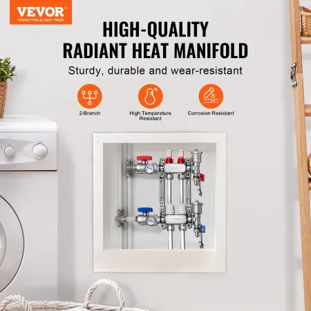 2-Branch Radiant Heat Manifold 1/2
