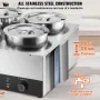 Kommerciel suppe varmere suppe station med 4*7,4qt pot suppe