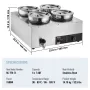 Kommerciel suppe varmere suppe station med 4*7,4qt pot suppe