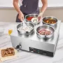Kommerciel suppe varmere suppe station med 4*7,4qt pot suppe