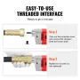 Handheld Concrete Vibrator, 800W Electric Vibrator 4000 RPM, Electric Concrete Vibrating Tool With 4.9ft / 1.5m Shaft Rod, Porta