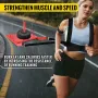 Weight Sled Push Pull Heavy High Training Sled Drag Fitness HD Power Speed Training Sled for Athletic Exercise and Fitness Stren