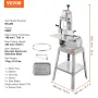 Electric Meat Saw, 850W Stainless Vertical Cutter, 19.1"x15" Workbench, 7.09" Cutting Thickness, Includes 5 Blades for Slicing F