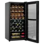 32-Bottle Wine Cooler, Dual Zone & Dual Temperature Wine Fridge, Freestanding Refrigerator with Digital Control, Tempered Glass 