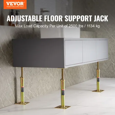 4 stk. Justerbar gulv Jack Post House Floor Nevelering lift
