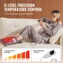 Electric Heated Foot Warmer, Double-Sided Heating Pad for Foot with Timer, 6 Heat Levels & Auto Shut Off, Ultra-Soft Flannel Fee