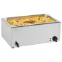 Commercial Food Warmer, Full-Size Pan Electric Steam Table, 1200W Professional Countertop Stainless Steel Buffet Bain Marie with