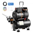Airbrush Kit Dual Fan Air Tank Compressor System Kit with 3.5L Air Tank