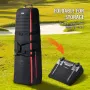 Golf Travel Bag, Outdoors Soft-Sided Golf Travel Cover Case, Heavy Duty 1000D Nylon Wear-Resistant, Padded Golf Luggage Case Cov