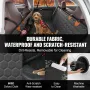 Back Seat Extender, Dog Car Seat Cover for Back Seat Bed with Mesh Window and Storage Pocket, Supports 350lbs Dog Hammock for Ca