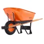 Trillebørvogn med et hjul, 6 cu ft havevogn, 330 lbs vogn