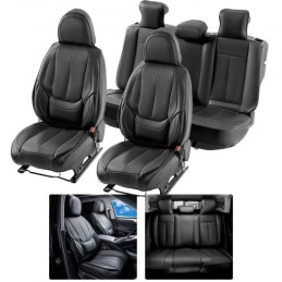 Seat Covers, Universal Car Seat Covers Full Set Seats, Front and Rear Seat, 13pcs Faux Leather Seat Cover, Full Enclosed
